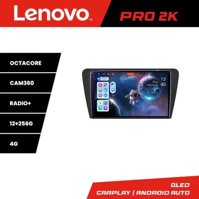 Navigatie Skoda Octavia 3 Lenovo Kit-279 8 core QLED 2K 12+256 360 Android Waze USB Navigatie Internet Youtube Radio