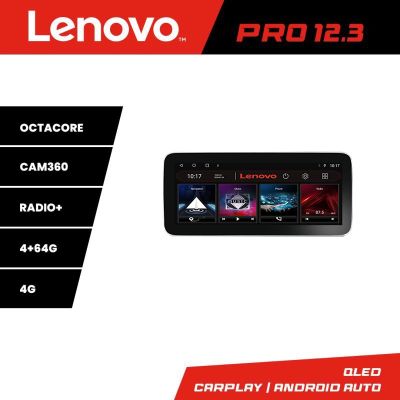 Navigatie Alfa Romeo 159 2005-2011 Lenovo Qled 12.3 inch Octa Core 4+64 360 DSP ADAS carplay android auto radio internet Kit-+PRO-12.3-4+64