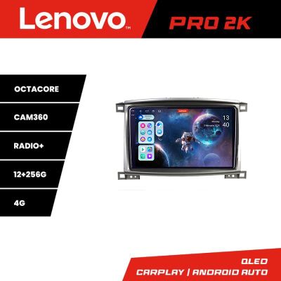 Navigatie Toyota Land Cruiser L100 2002-2008 Lenovo Kit-L100 8 core QLED 2K 12+256 360 Android Waze USB Navigatie Internet Youtube Radio v1