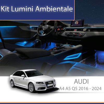 Lumini Ambientale NIGHTVIBE Audi A4 B9 2016-2024 cu 35 de lumini set complet control telefon sau sistem original