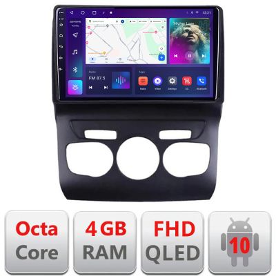 Navigatie Citroen C4 2011-2016 B-241 Android Ecran QLED octa core 4+64 carplay android auto KIT-241+EDT-E310V3