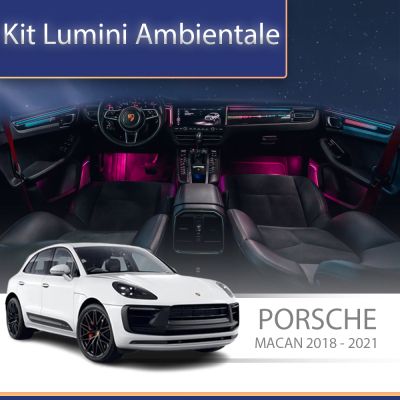 Lumini Ambientale NIGHTVIBE Porsche Macan 2018-2021 set complet cu trimuri control telefon sau sistem original