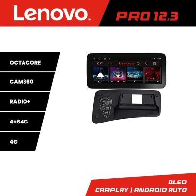 Navigatie Volvo S80 2006-2011 Lenovo PRO 4+64 12.3 inch qled android 4G DSP gps internet  8Core