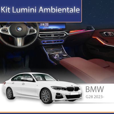 Lumini Ambientale NIGHTVIBE BMW G20 G21 G22 G26 G28 i3 i4 X3 X5 X6 X7 SERIA 2 3 4 cristal iluminat pentru schimbător control telefon sau sistem original