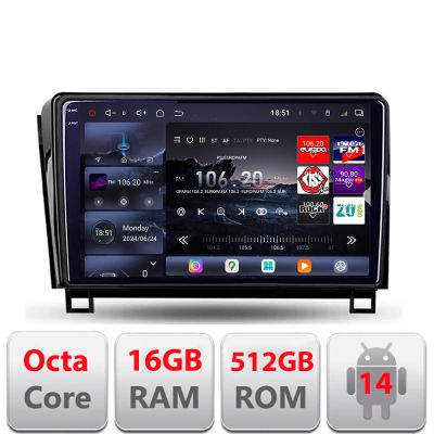 Navigatie Toyota Tundra 2007-2013 Android radio bluetooth internet 8 core QLED 2K 16+512GB 360 Edotec