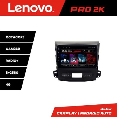Navigatie Mitsubishi Outlander 2010 Lenovo Kit-056 8 core QLED 2K 8+256 360 Android Waze USB Navigatie Internet Youtube Radio