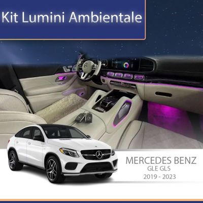 Lumini Ambientale NIGHTVIBE Mercedes GLE W167 GLS X167 dedicate capace difuzoare plafon control din unitatea originala sau telefon