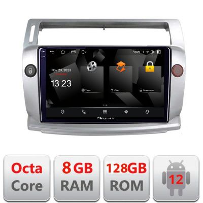 Navigatie Citroen C4 5960Pro-088 Android Octa Core Qualcomm 2K Qled 8+128 DTS DSP 360 4G Optical
