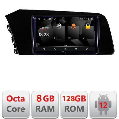 Navigatie Hyundai Elantra 2021- 5960Pro-elantra2021 Android Octa Core Qualcomm 2K Qled 8+128 DTS DSP 360 4G Optical
