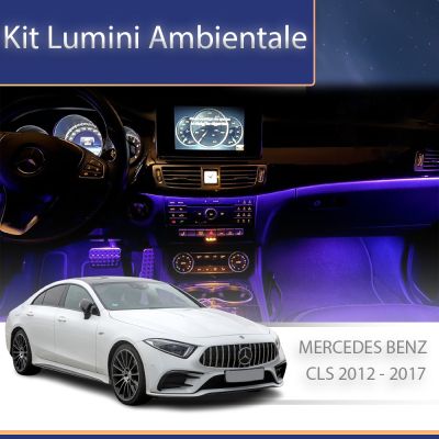Lumini Ambientale NIGHTVIBE Mercedes CLS  W218 2012-2017 dedicat set complet control telefon sau sistem original