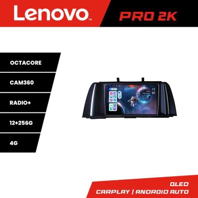 Navigatie Seria 5 F10 2010-2012 CIC 8 core QLED 2K 12+256 360 Android Waze USB Navigatie Internet Youtube Radio Lenovo