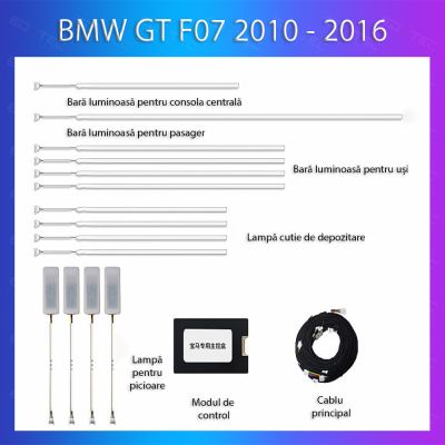 Lumini Ambientale NIGHTVIBE BMW Seria 5 2010-2016 dedicat set difuzoare control telefon sau sistem original