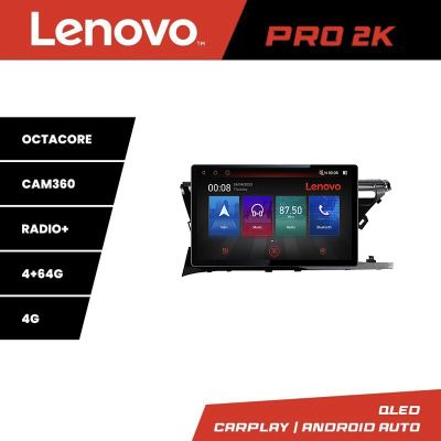 Navigatie Toyota Camry 2017-2021 Lenovo PRO 4+64 2K 13 inch qled android 4G DSP gps internet  Kit-camry-2018