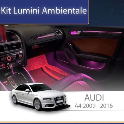 Lumini Ambientale NIGHTVIBE dedicate Audi A4 B8 consola centrala control din telefon AMB-AU-B8-CONSOLE