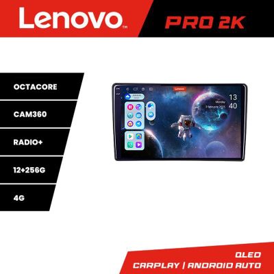 Navigatie Eclipse Cross 2019- Lenovo Kit-eclipse 8 core QLED 2K 12+256 360 Android Waze USB Navigatie Internet Youtube Radio