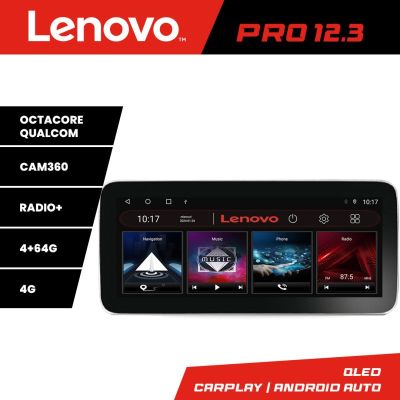 Navigatie universala KIT-1DIN Lenovo PRO 4+64 12.3 inch qled android 4G DSP gps internet  C