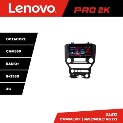 Navigatie Ford Mustang 2015-2020 Lenovo Kit-MUSTANG-NAVI8 core QLED 2K 8+256 360 Android Waze USB Navigatie Internet Youtube Radio