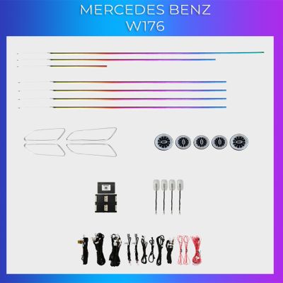 Lumini Ambientale NIGHTVIBE Mercedes Benz W176 COMBO set complet control telefon sau sistem original