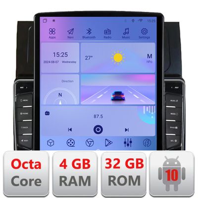 Navigatie VW Touran 2003-2009 clima automata H-touran2 ecran tip TESLA 9.7" cu Android Radio Bluetooth Internet GPS WI