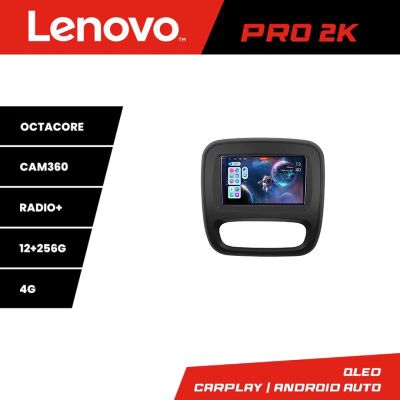 Navigatie Renault Trafic 2014-2017 Lenovo Kit-rt09 8 core QLED 2K 12+256 360 Android Waze USB Navigatie Internet Youtube Radio v2