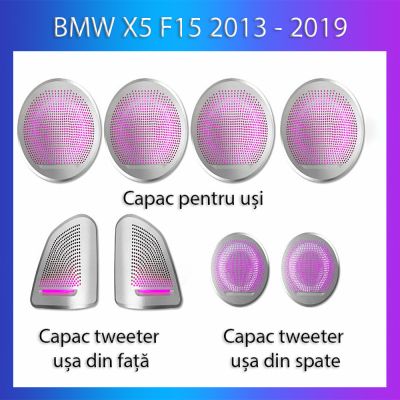 Lumini Ambientale NIGHTVIBE BMW Seria X5 2013-2019 dedicat capace iluminate control telefon sau sistem original