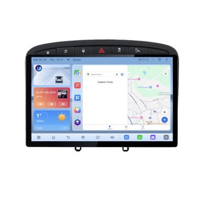 Navigatie dedicata Peugeot 308 N-038 Edonav ecran 13" 1K 4+64 Android Waze USB Navigatie 4G 360 Toslink Youtube Radi