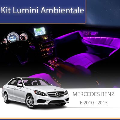Lumini Ambientale NIGHTVIBE Mercedes E W212 2010-2015 dedicat set complet cu trimuri control telefon sau sistem original