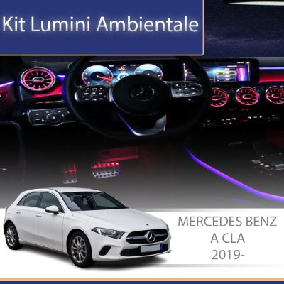 Lumini Ambientale NIGHTVIBE spatar scaune Mercedes A W177 CLA W118 control pe sistemul original sau telefon