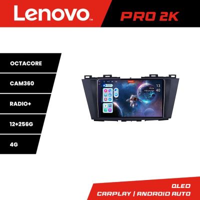 Navigatie Mazda 5 2010-2017 Lenovo Kit-117 8 core QLED 2K 12+256 360 Android Waze USB Navigatie Internet Youtube Radio