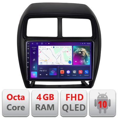 Navigatie Mitsubishi ASX 2017-2021 model facelift Android radio gps internet 4+64 carplay android auto Kit-026-facelift+EDT-E309v3