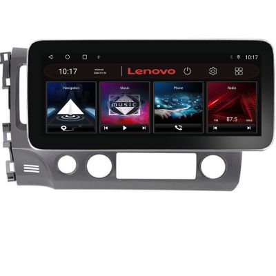 Navigatie Honda Civic 2005-2011 K-044 Lenovo PRO 4+64 12.3 inch qled android 4G DSP gps internet
