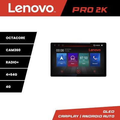 Navigatie Fiat 500 2014- K-539 Lenovo PRO 4+64 13 inch 2K android 4G DSP gps internet  8Core