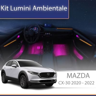 Lumini Ambientale NIGHTVIBE Mazda CX-30 2020-2024 dedicat set complet control telefon sau sistem original