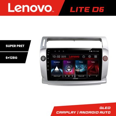Navigatie Citroen C4 Lenovo Kit-088 8 core 6+128 GB Android Waze USB Navigatie Internet Youtube Radio