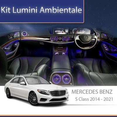 Lumini Ambientale NIGHTVIBE Mercedes Benz W222 set complet control telefon sau sistem original