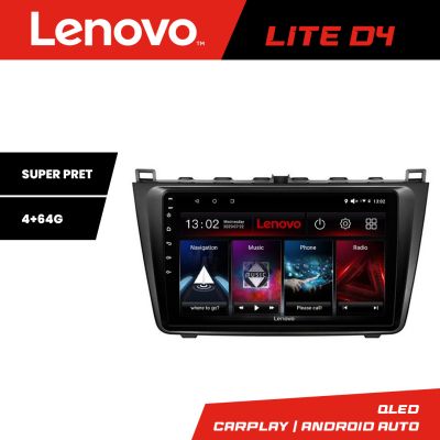Navigatie Mazda 6 Lenovo Kit-012 4+64 GB Android Waze USB Navigatie Internet Youtube Radio