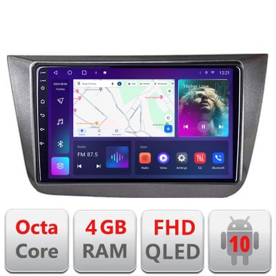 Navigatie Seat Altea 2005-2014 Android radio gps internet 4+64 carplay android auto Kit-altea+EDT-E309v3