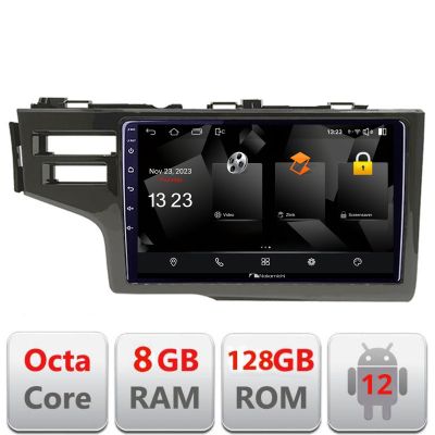 Navigatie Honda Fit 2014-2019 Android radio gps internet 8+128 carplay android auto