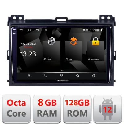 Navigatie Toyota Prado 2007- 5960Pro-456 Android Octa Core Qualcomm 2K Qled 8+128 DTS DSP 360 4G Optical