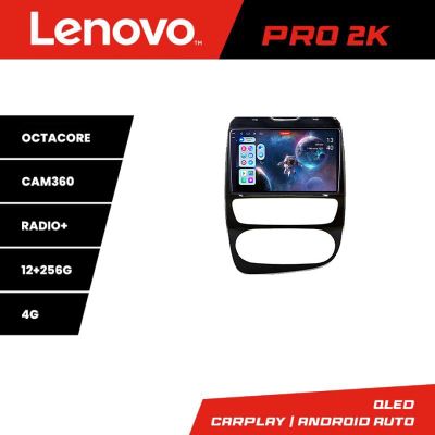 Navigatie Renault Clio 4 V2 Lenovo Kit-468 8 core QLED 2K 12+256 360 Android Waze USB Navigatie Internet Youtube Radio
