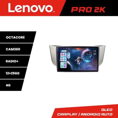 Navigatie Lexus RX 2003-2009 Lenovo Kit- rx-03 8 core QLED 2K 12+256 360 Android Waze USB Navigatie Internet Youtube Radio
