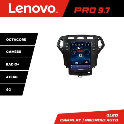 Navigatie Ford Mondeo 2007-2010 tip tesla radio gps internet 8 Core 4+64 360 4G carplay android auto  kit-tesla-mondeo-07+ED