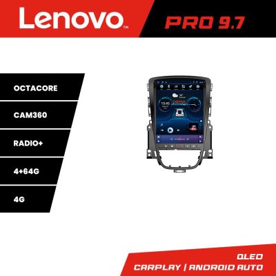 Navigatie Opel Astra J 2009-2017 tip tesla radio gps internet 8 Core 4+64 360 4G carplay android auto  kit-tesla-072+EDT-E42
