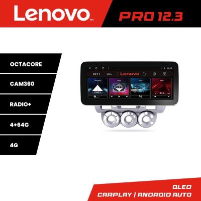Navigatie Honda Fit Jazz 2004-2008 Lenovo PRO 4+64 12.3 inch qled android 4G DSP gps internet  Kit-jazz