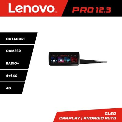 Navigatie Renault Laguna 3 Lenovo PRO 4+64 12.3 inch qled android 4G DSP gps internet  8Core