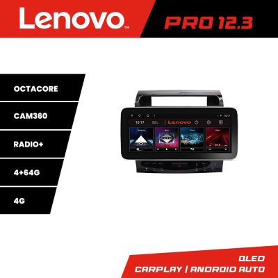 Navigatie Toyota Land Cruiser V8 L200 2009-2020 Lenovo Qled 12.3 inch Octa Core 4+64 360 DSP ADAS carplay android auto radio internet kit-381-type-b+PRO-12.3-4+64+kit-10-9