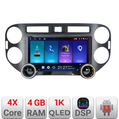 Navigatie VW Tiguan si Golf Plus 2012-2016 Edotec  4+64 10.5 inch Incell 1K android Wifi 5Ghz gps internet  Kit-489v2