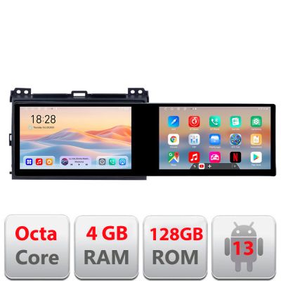 Navigatie Toyota Prado 2007- Edotec 8 core 4+128 10.5 inch Incell 1K android Wifi 5Ghz gps internet