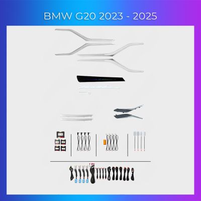 Lumini Ambientale NIGHTVIBE BMW Seria 3 G20 2023-2025 dedicat set complet control telefon sau sistem original