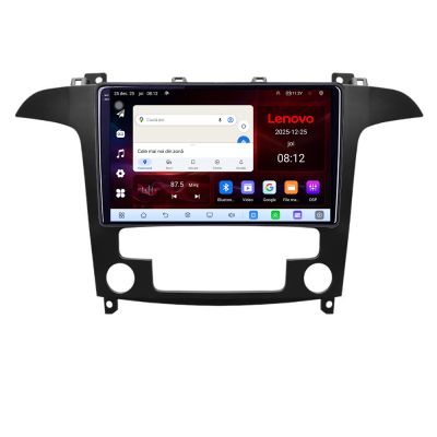 Navigatie Ford S-Max 2008-2012 Lenovo Kit-003 8 Core 2.2 Ghz 8+128 Qled Incell 1K Android 360 Carplay DSP AHD 1080P ADAS 4G Wifi 5Ghz Bluetooth PRO